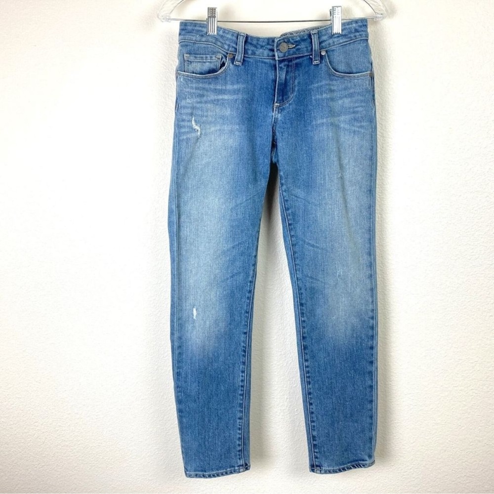 Paige Denim Size 29 Low-Mid Rise Distressed Straight Leg Jeans